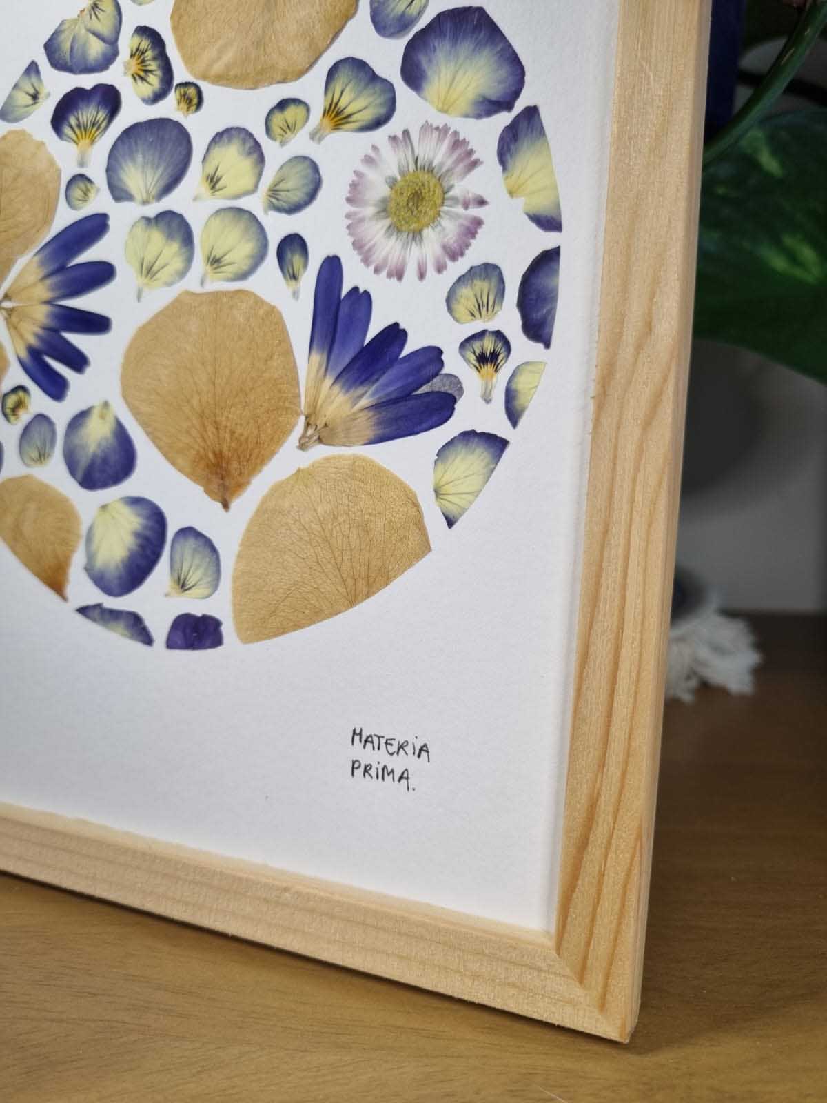 le bouquet bleu et or