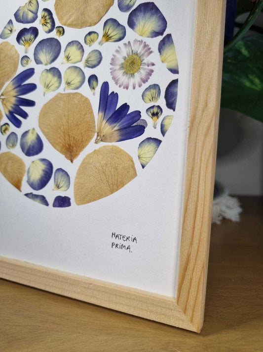 le bouquet bleu et or