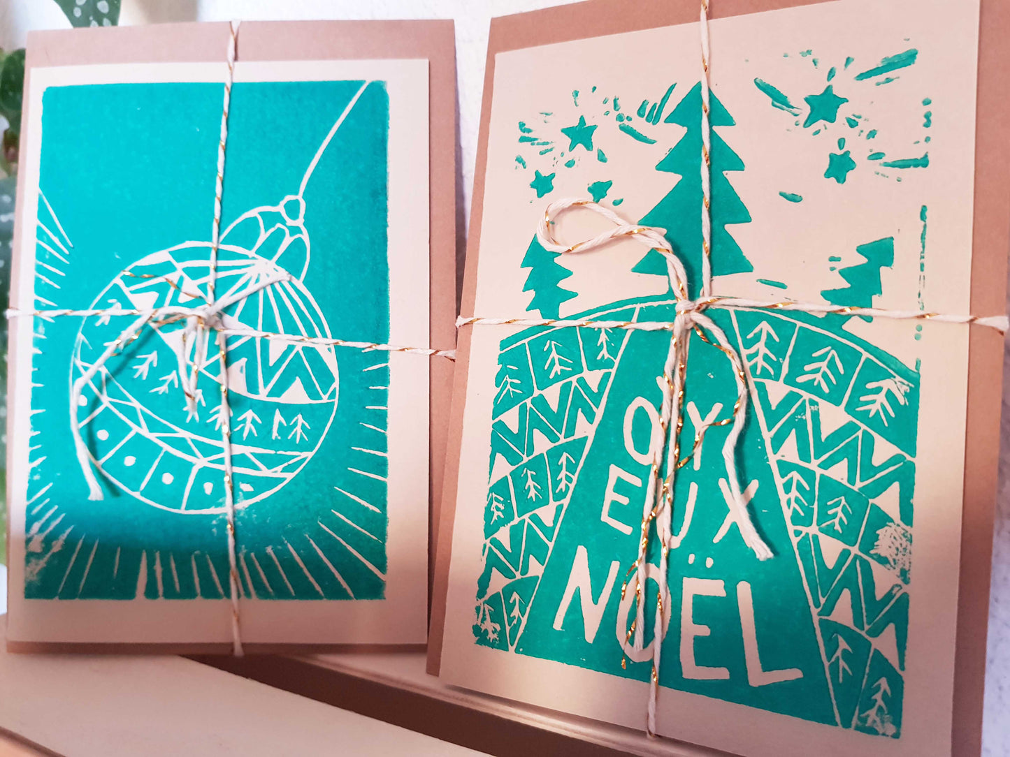 Cartes de Noël - le set de 4