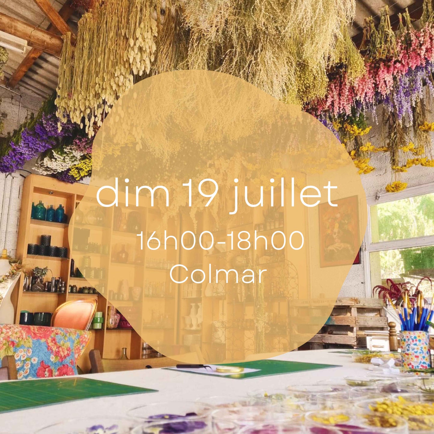 Atelier du dimanche 19 juillet