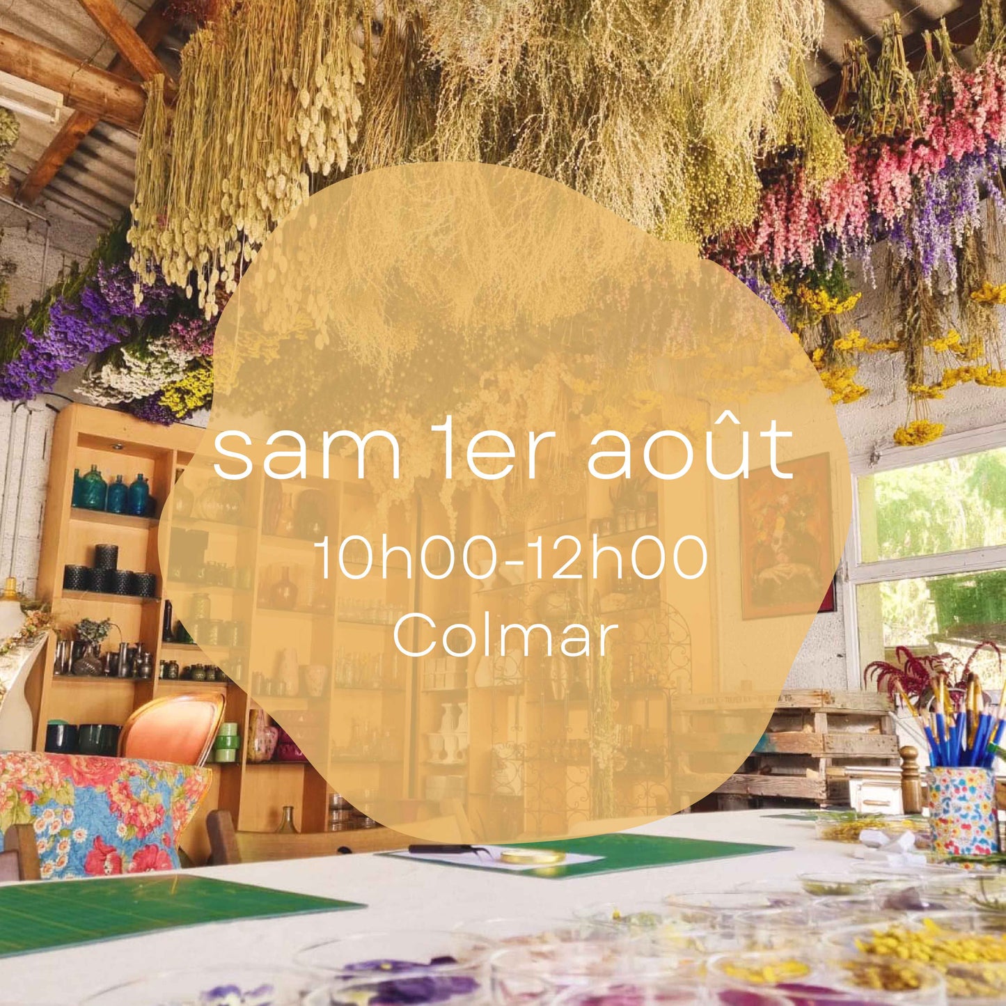 Atelier du samedi 1er août